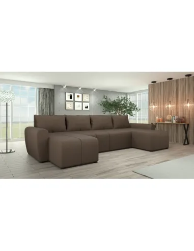 Canapea extensibilă DELIN U UNI, living, 307x138x73/82 cm, Țesătură Soro 28 | MobilaOK