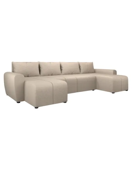 Set Canapea DELIN U UNI, living, 307x138x73/82 cm, Spumă PUR, Ţesătură | MobilaOK