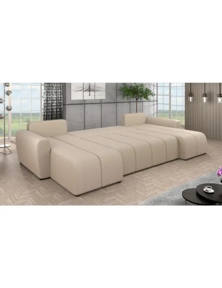 Set Canapea DELIN U UNI, living, 307x138x73/82 cm, Spumă PUR, Ţesătură | MobilaOK