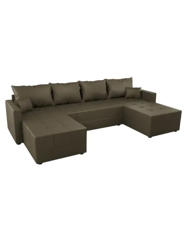Set Canapea DUAN U UNI, living, 289x140x72 cm, material Riviera 26 | MobilaOK