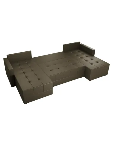 Set Canapea DUAN U UNI, living, 289x140x72 cm, material Riviera 26 | MobilaOK