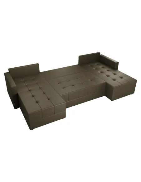 Set Canapea DUAN U UNI, living, 289x140x72 cm, material Riviera 26 | MobilaOK