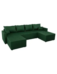 Set Canapea extensibilă DUAN U UNI, living, 289x140x72 cm, Țesătură Riviera 38 | MobilaOK