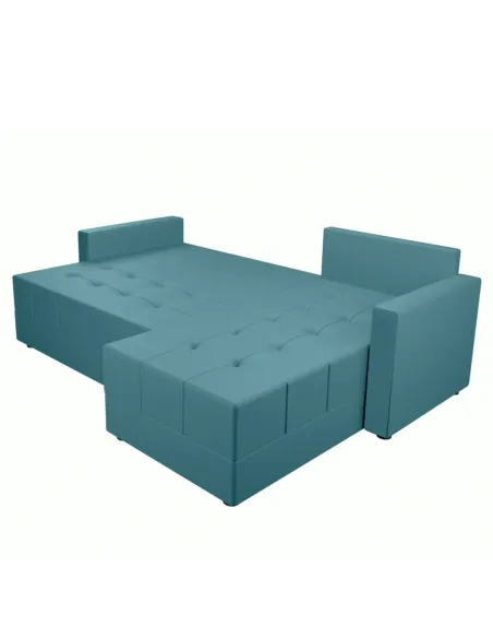 Set Canapea DUAN ROH, living, 226x140x73 cm, PAL, țesătură petrol | MobilaOK