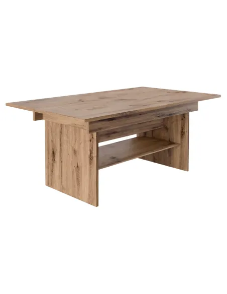 Masă pliantă LAVKO NEW, conferințe/mese, 120-160x70 cm, PAL laminat stejar artisan | MobilaOK