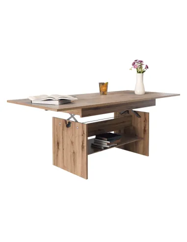 Masă pliantă LAVKO NEW, conferințe/mese, 120-160x70 cm, PAL laminat stejar artisan | MobilaOK