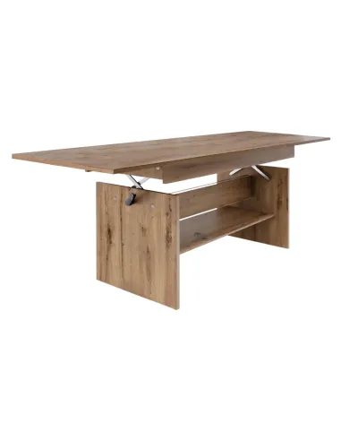 Masă pliantă LAVKO NEW, conferințe/mese, 120-160x70 cm, PAL laminat stejar artisan | MobilaOK