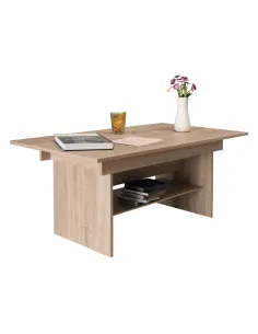 Masă LAVKO NEW, sufragerie/birou, 120-160x70 cm, PAL melaminat stejar sonoma | MobilaOK 2