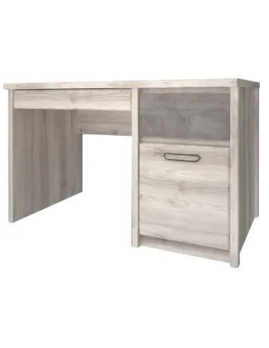 Masă PC JESI NEW, 120x75x60 cm, PAL melaminat castan Nairobi/onix | MobilaOK