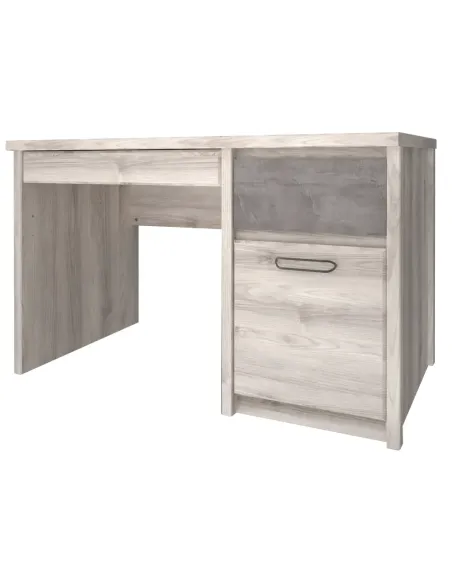 Masă PC JESI NEW, 120x75x60 cm, PAL melaminat castan Nairobi/onix | MobilaOK