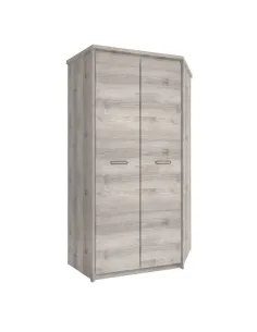 Dulap de colț JESI NEW, castan Nairobi, dormitor, 86.5x39.4x210 cm, PAL melaminat | MobilaOK