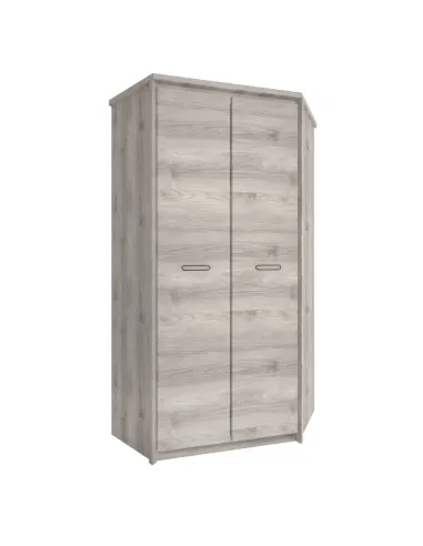 Dulap de colț JESI NEW, castan Nairobi, dormitor, 86.5x39.4x210 cm, PAL melaminat | MobilaOK