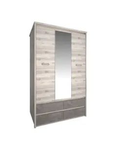 Dulap JESI NEW, dormitor/hol, 126.6x59x210 cm, PAL melaminat | MobilaOK