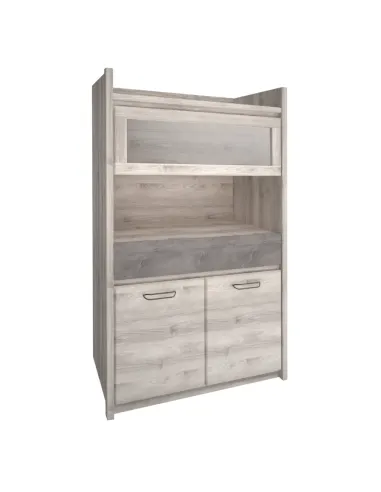Vitrină JESI NEW, living/hol/birou, 96.4x39.4x174.5cm, PAL melaminat | MobilaOK