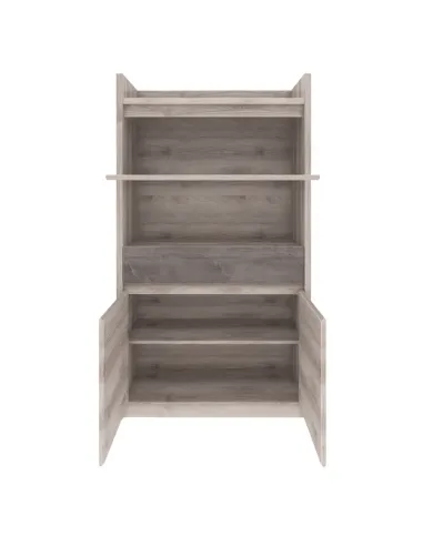 Vitrină JESI NEW, living/hol/birou, 96.4x39.4x174.5cm, PAL melaminat | MobilaOK