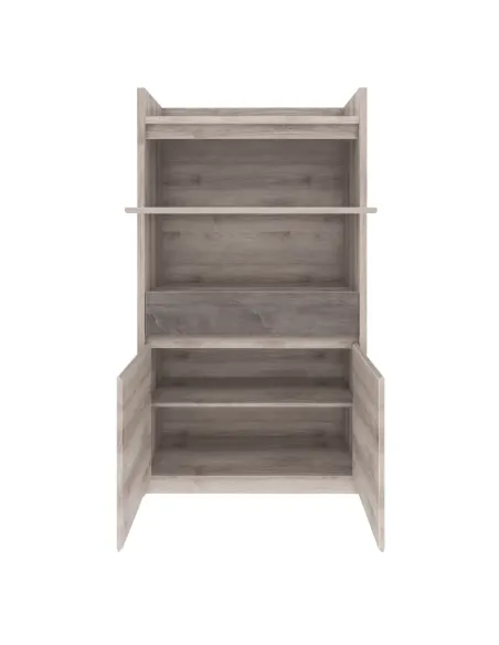 Vitrină JESI NEW, living/hol/birou, 96.4x39.4x174.5cm, PAL melaminat | MobilaOK