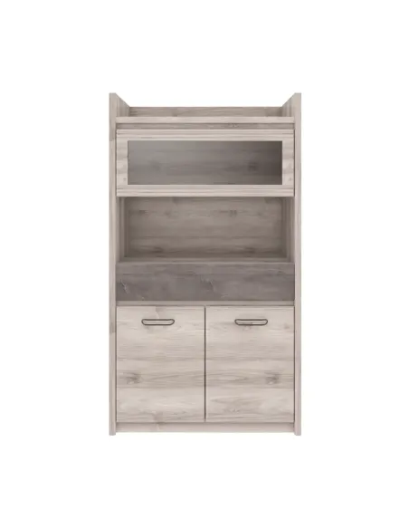 Vitrină JESI NEW, living/hol/birou, 96.4x39.4x174.5cm, PAL melaminat | MobilaOK