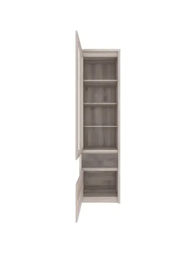 Vitrină JESI NEW, living/dormitor/hol, 56x40x210 cm, PAL melaminat | MobilaOK