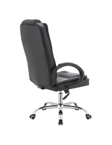 Fotoliu MADOX NEW, birou, 65x75x112-122 cm, piele ecologica, metal, plastic | MobilaOK