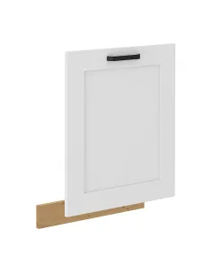 Ușă incorporabilă LULA pentru mașină de spălat vase, 596x713 mm, PAL laminat alb/stejar | MobilaOK