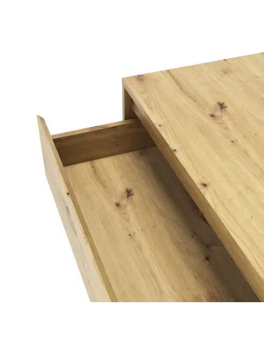 Comodă BOGAN NEW 1D3S pentru dormitor/hol, 110x38.8x78.4 cm, PAL melaminat stejar artisan | MobilaOK