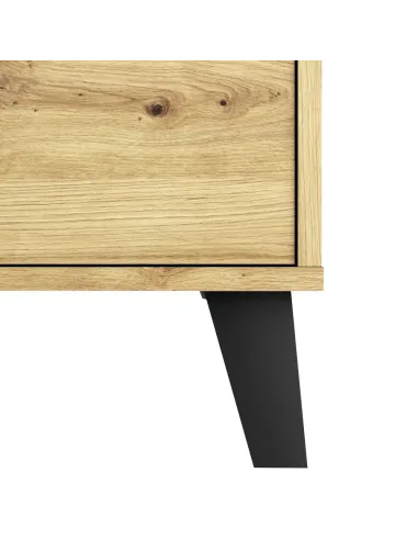 Comodă BOGAN NEW 1D3S pentru dormitor/hol, 110x38.8x78.4 cm, PAL melaminat stejar artisan | MobilaOK