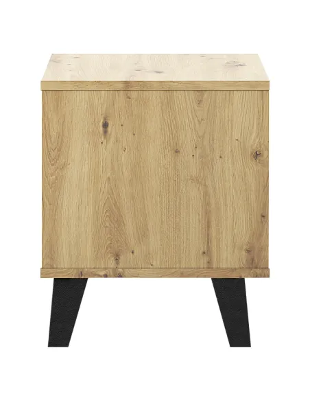 Noptieră BOGAN NEW 1S pentru dormitor, 40x38.8x45.6 cm, PAL melaminat stejar artisan | MobilaOK