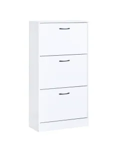 Pantofar BOTORIA pentru hol/dressing, 60x24x116 cm, PAL/alb | MobilaOK