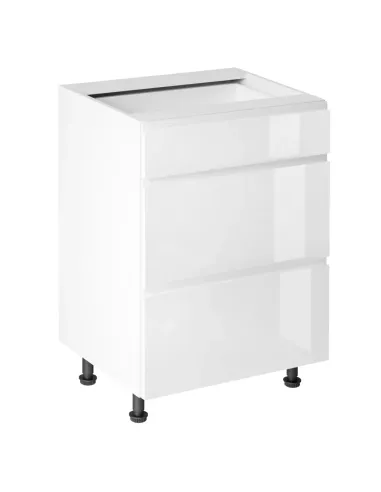 Dulap inferior, AURORA D60S3, bucatarie, 60x47x82 cm, PAL melaminat | MobilaOK