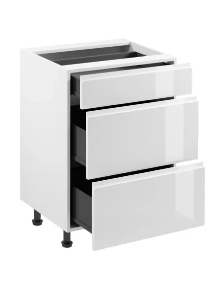 Dulap inferior, AURORA D60S3, bucatarie, 60x47x82 cm, PAL melaminat | MobilaOK