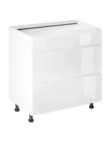 Dulap inferior, AURORA D80S3, bucatarie, 80x47x82 cm, PAL melaminat/MDF | MobilaOK