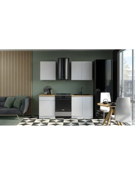 Dulap inferior, AURORA D80S3, bucatarie, 80x47x82 cm, PAL melaminat/MDF | MobilaOK