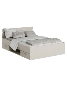 Pat MICHIGAN NEW dormitor 140x200 PAL laminat, cashmere | MobilaOK
