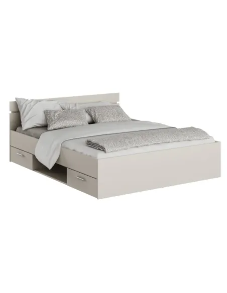 Pat MICHIGAN NEW dormitor 160x200 cm PAL melaminat | MobilaOK
