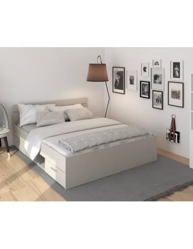 Pat MICHIGAN NEW dormitor 160x200 cm PAL melaminat | MobilaOK