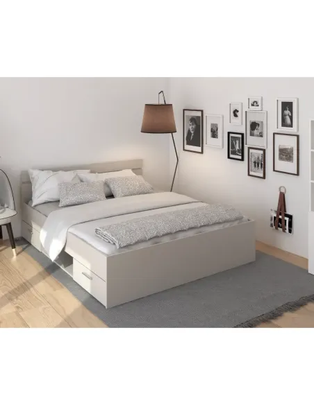Pat MICHIGAN NEW dormitor 160x200 cm PAL melaminat | MobilaOK