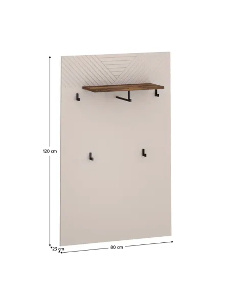 Panou cuier EYCO, hol/dormitor/birou, 80x23x120 cm, PAL laminat | MobilaOK