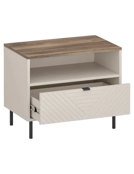 Noptieră EYCO 1S pentru dormitor, 63.7x40x52 cm, PAL laminat/MDF | MobilaOK