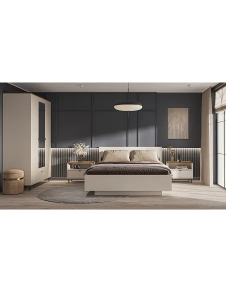 Noptieră EYCO 1S pentru dormitor, 63.7x40x52 cm, PAL laminat/MDF | MobilaOK