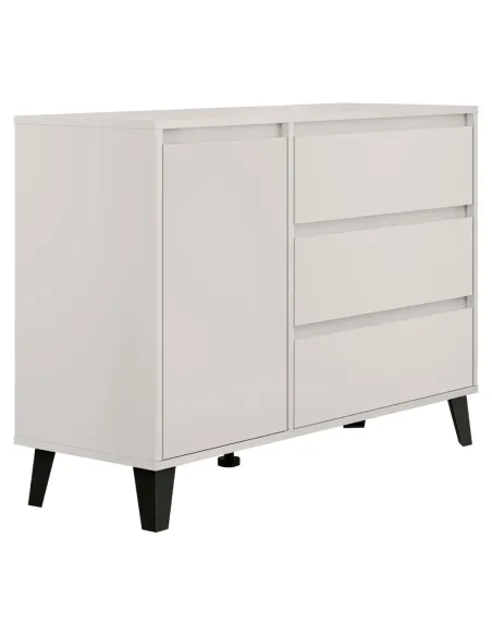 Comodă BOGAN NEW 1D3S, dormitor/hol, 110x38.8x78.4 cm, PAL melaminat | MobilaOK