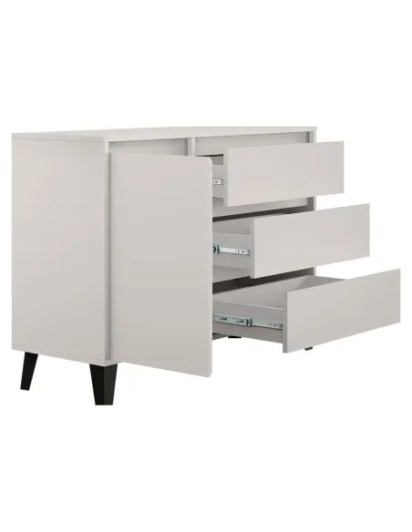 Comodă BOGAN NEW 1D3S, dormitor/hol, 110x38.8x78.4 cm, PAL melaminat | MobilaOK