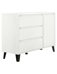Comodă BOGAN NEW 1D3S pentru dormitor, 110x38.8x78.4 cm, PAL melaminat | MobilaOK