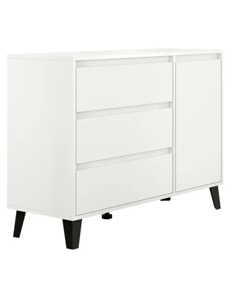 Comodă BOGAN NEW 1D3S pentru dormitor, 110x38.8x78.4 cm, PAL melaminat | MobilaOK
