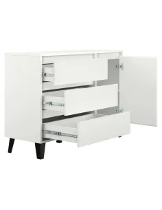 Comodă BOGAN NEW 1D3S pentru dormitor, 110x38.8x78.4 cm, PAL melaminat | MobilaOK 2