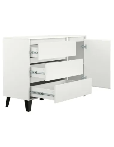 Comodă BOGAN NEW 1D3S pentru dormitor, 110x38.8x78.4 cm, PAL melaminat | MobilaOK