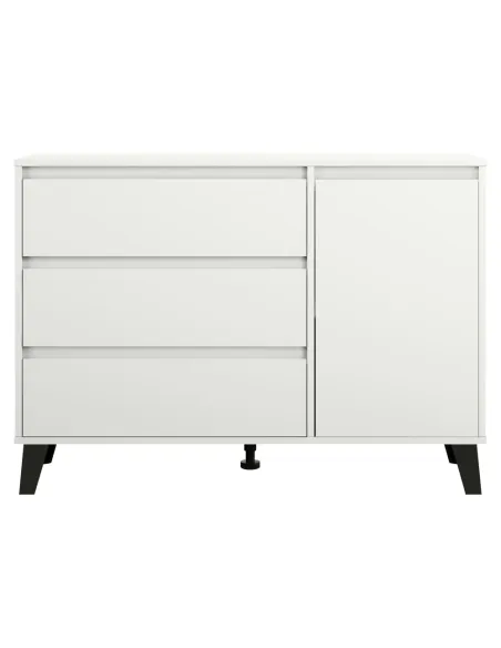 Comodă BOGAN NEW 1D3S pentru dormitor, 110x38.8x78.4 cm, PAL melaminat | MobilaOK