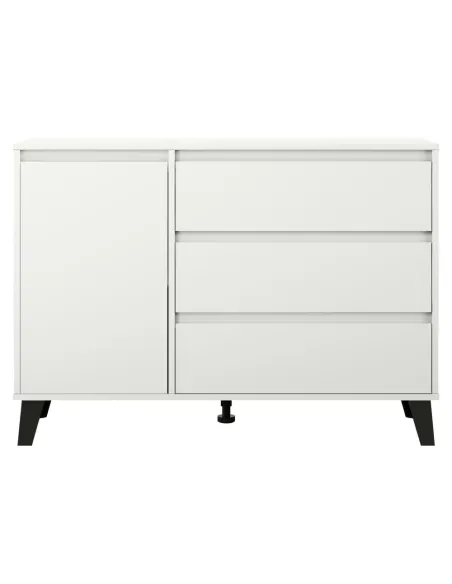 Comodă BOGAN NEW 1D3S pentru dormitor, 110x38.8x78.4 cm, PAL melaminat | MobilaOK