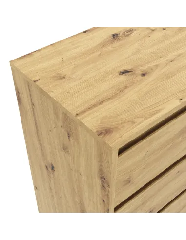 Comodă BOGAN NEW 3S70 pentru dormitor/hol, 70x38.8x78.4 cm, PAL laminat stejar artisan | MobilaOK