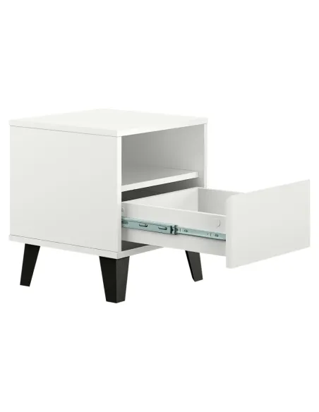 Noptieră BOGAN NEW 1S, dormitor, 40x38.8x45.6 cm, PAL melaminat | MobilaOK
