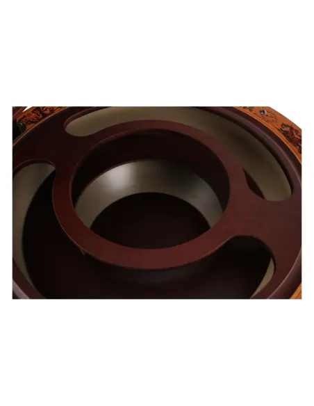 Masă de servire, GLOBUS 2-324, living, Ø50x94cm, PAL/lemn/plastic | MobilaOK
